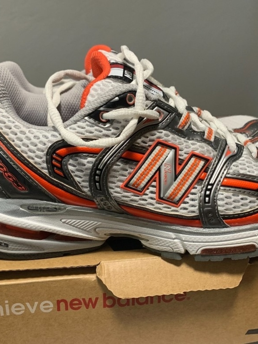 New Balance Womens Running Shoe - White & Orange